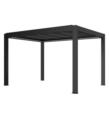 Pergola Bioclimatica Autoportante Motorizzata, 3x4 m in Alluminio con Led - Casablanca