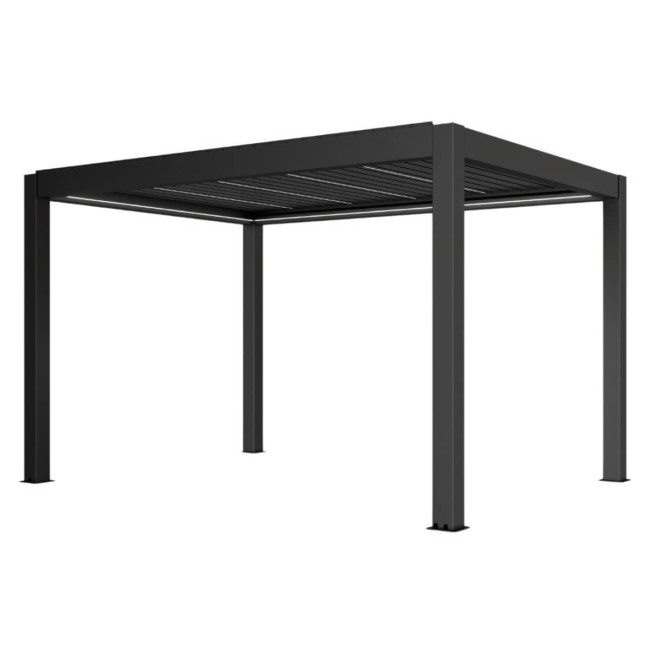 Pergola Bioclimatica Autoportante Motorizzata 4x5 m in Alluminio con LED