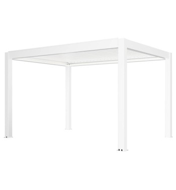 Pergola Bioclimatica Autoportante Motorizzata 4x5 m in Alluminio con LED
