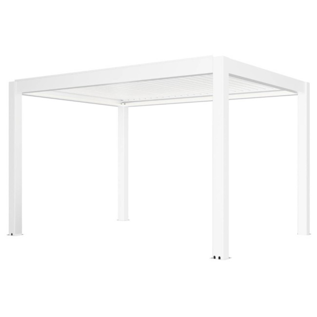 Pergola Bioclimatica Autoportante Motorizzata 4x6 m in Alluminio con LED