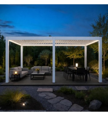 Pergola Bioclimatica Motorizzata 4x8 m in Alluminio con LED