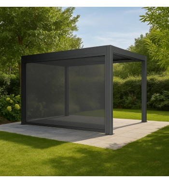 Schermo Laterale Motorizzato 4 m per Pergola Bioclimatica