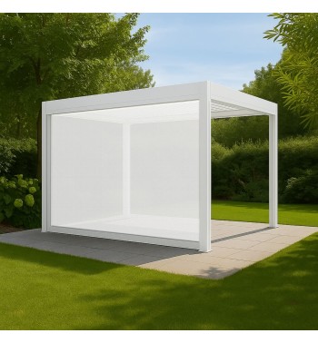 Schermo Laterale Motorizzato 4 m per Pergola Bioclimatica