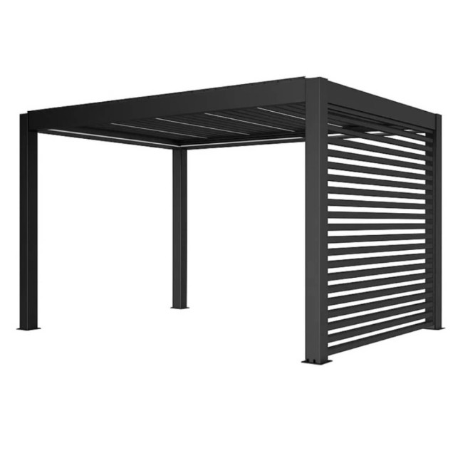 Frangisole Laterale in Alluminio per Pergola Bioclimatica 4 m