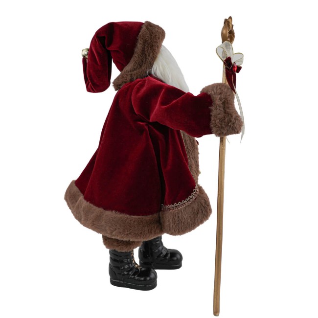 Babbo Natale Decorativo Tradizionale con Scettro 3 Misure
