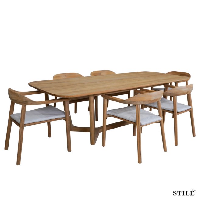 Set Tavolo e Sedie da Esterno in Teak - Nizza