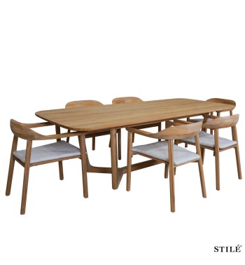 Set Tavolo e Sedie da Esterno in Teak - Nizza