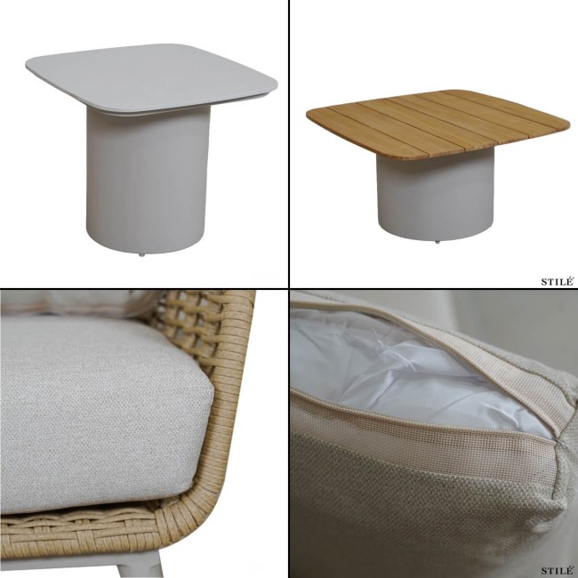 Set Divano da Giardino in Alluminio e Corda - Valencia