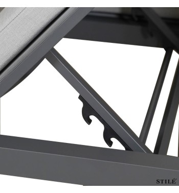 Lettino Baldacchino da Giardino in Alluminio 2 Colori - Formentera