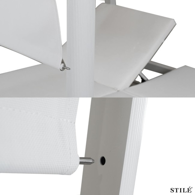 Lettino Baldacchino da Giardino in Alluminio 2 Colori - Formentera