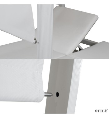 Lettino Baldacchino da Giardino in Alluminio 2 Colori - Formentera