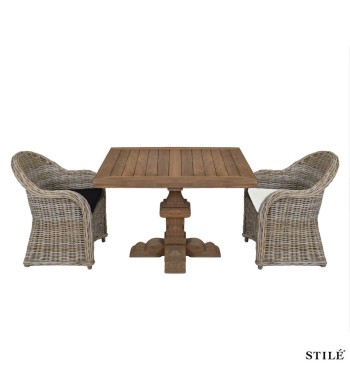 Set Tavolo da Giardino in Teak Riciclato - Preston+Ely