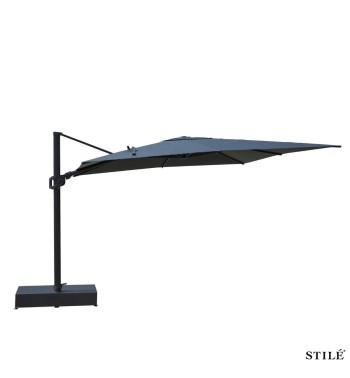 Ombrellone Decentrato da Giardino in Alluminio 350X350 cm - Soleil