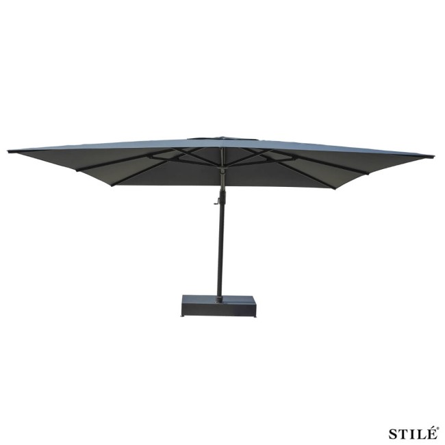 Ombrellone Decentrato da Giardino in Alluminio 350X350 cm - Soleil