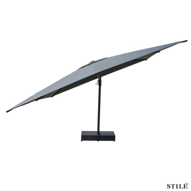 Ombrellone Decentrato da Giardino in Alluminio 350X350 cm - Soleil