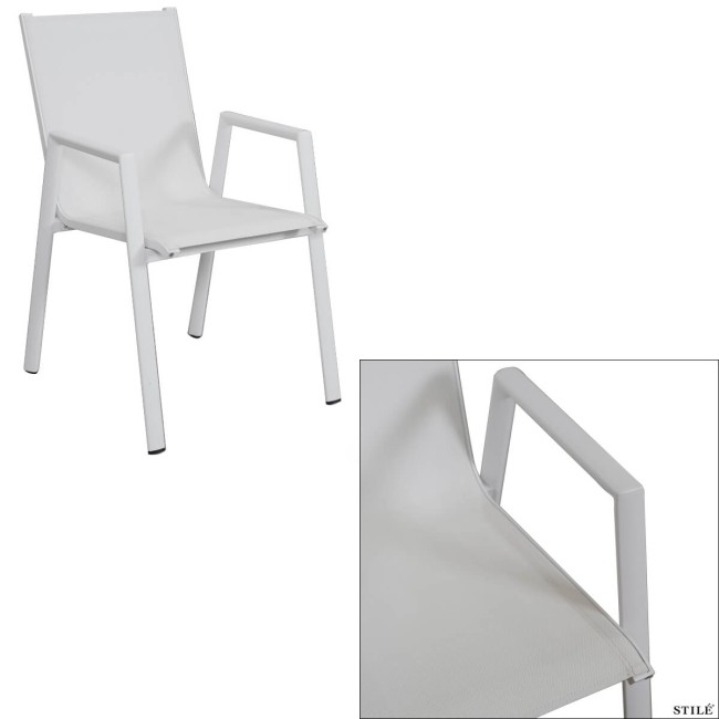 Set Tavolo Allungabile e Sedie da Giardino in Alluminio - Glasgow