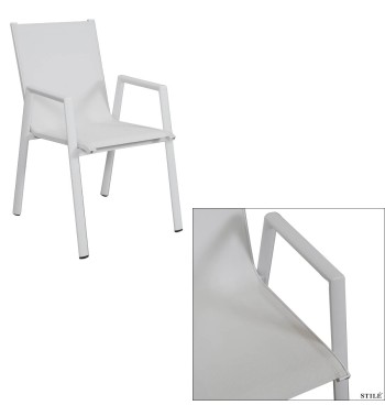 Set Tavolo Allungabile e Sedie da Giardino in Alluminio - Glasgow