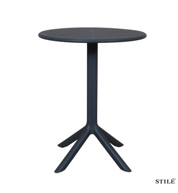 Tavolo Rotondo da Esterno D.60 cm in Polipropilene 3 Colori - Roma