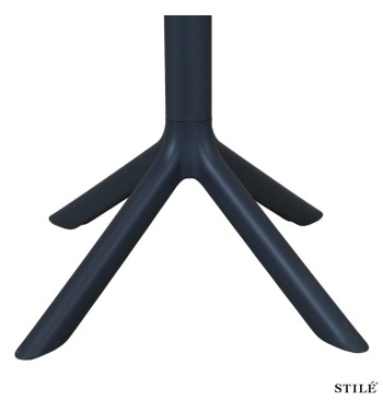 Tavolo Rotondo da Esterno D.60 cm in Polipropilene 3 Colori - Roma