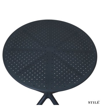 Tavolo Rotondo da Esterno D.60 cm in Polipropilene 3 Colori - Roma