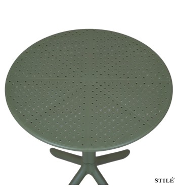 Tavolo Rotondo da Esterno D.60 cm in Polipropilene 3 Colori - Roma