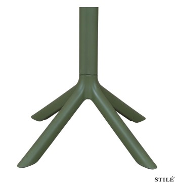 Tavolo Rotondo da Esterno D.60 cm in Polipropilene 3 Colori - Roma