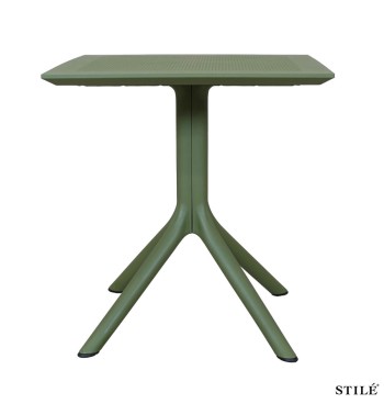 Tavolo da Esterno Quadrato 70x70 cm in Polipropilene 3 Colori - Palermo