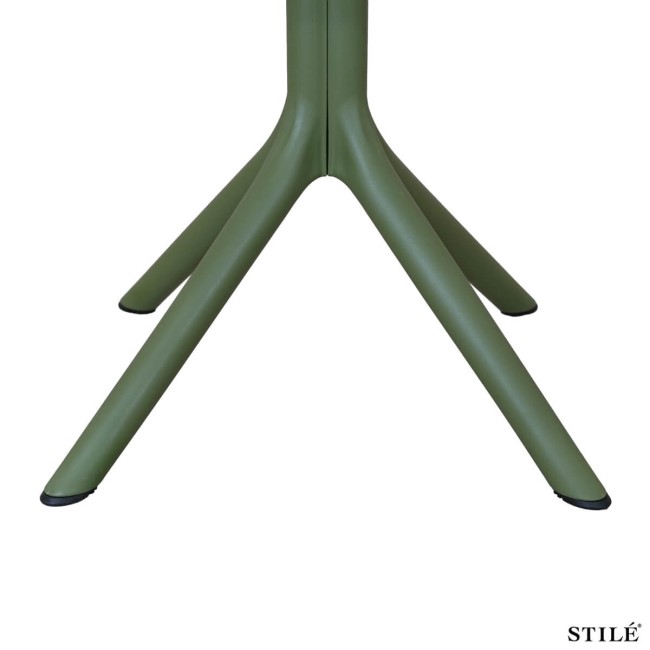 Tavolo da Esterno Quadrato 70x70 cm in Polipropilene 3 Colori - Palermo