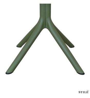 Tavolo da Esterno Quadrato 70x70 cm in Polipropilene 3 Colori - Palermo