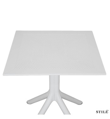 Tavolo da Esterno Quadrato 70x70 cm in Polipropilene 3 Colori - Palermo