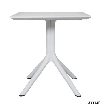 Tavolo da Esterno Quadrato 70x70 cm in Polipropilene 3 Colori - Palermo