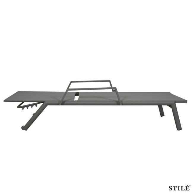 Lettino Prendisole in Alluminio e Textilene 3 Colori- Ibiza