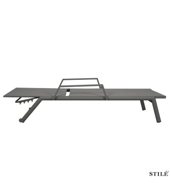 Lettino Prendisole in Alluminio e Textilene 3 Colori- Ibiza