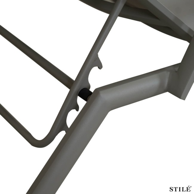 Lettino Prendisole in Alluminio e Textilene 3 Colori- Ibiza