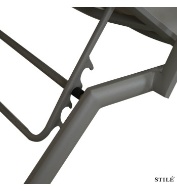 Lettino Prendisole in Alluminio e Textilene 3 Colori- Ibiza