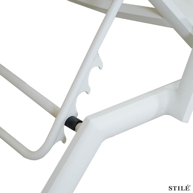 Lettino Prendisole in Alluminio e Textilene 3 Colori- Ibiza