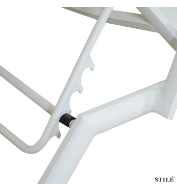 Lettino Prendisole in Alluminio e Textilene 3 Colori- Ibiza