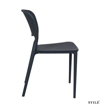 Sedia da Esterno in Polipropilene Traforata 3 Colori - Lecce