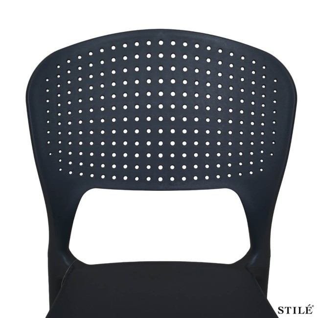 Sedia da Esterno in Polipropilene Traforata 3 Colori - Lecce