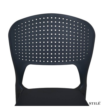 Sedia da Esterno in Polipropilene Traforata 3 Colori - Lecce
