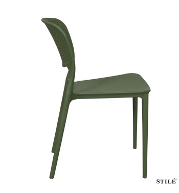 Sedia da Esterno in Polipropilene Traforata 3 Colori - Lecce