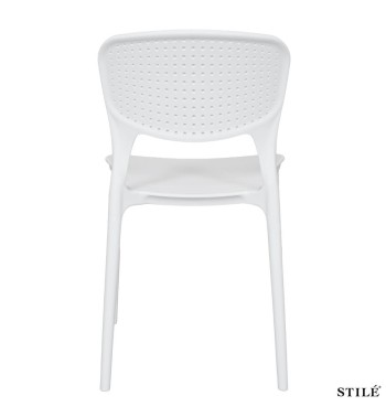 Sedia da Esterno in Polipropilene Traforata 3 Colori - Lecce