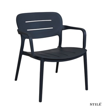 Poltroncina da Giardino in Polipropilene con Braccioli 3 Colori - Milano