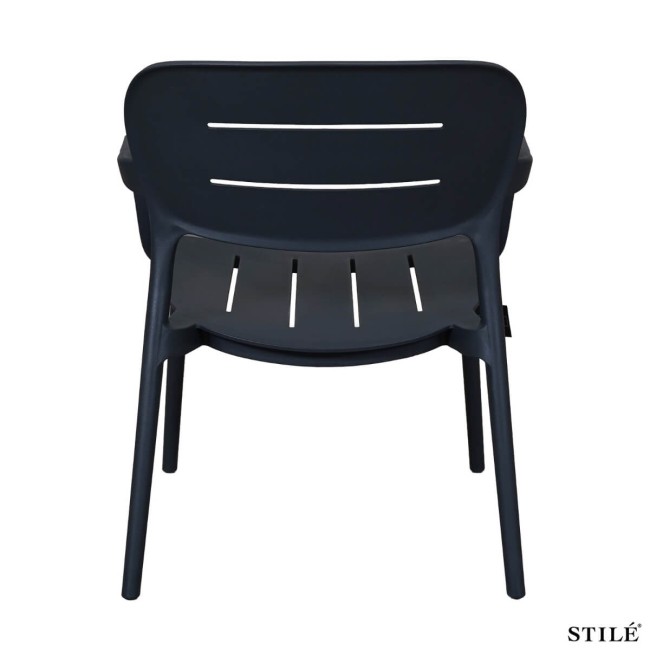 Poltroncina da Giardino in Polipropilene con Braccioli 3 Colori - Milano