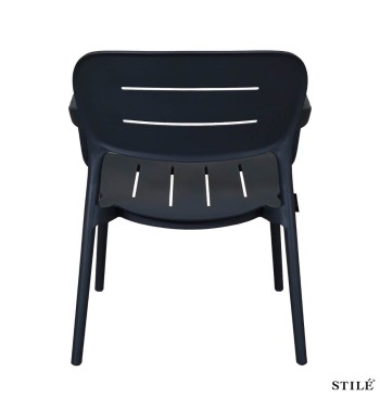 Poltroncina da Giardino in Polipropilene con Braccioli 3 Colori - Milano