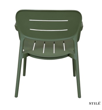 Poltroncina da Giardino in Polipropilene con Braccioli 3 Colori - Milano