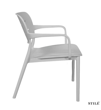 Poltroncina da Giardino in Polipropilene con Braccioli 3 Colori - Milano