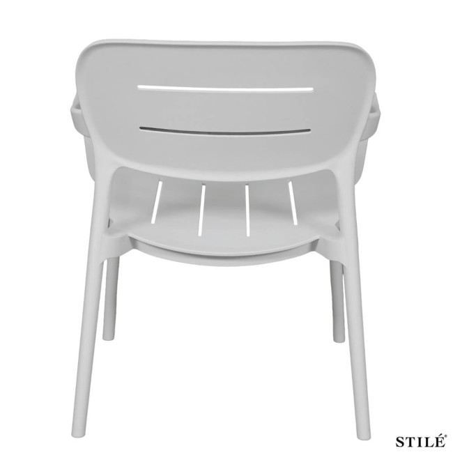 Poltroncina da Giardino in Polipropilene con Braccioli 3 Colori - Milano