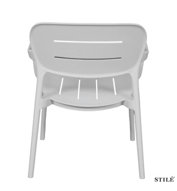 Poltroncina da Giardino in Polipropilene con Braccioli 3 Colori - Milano