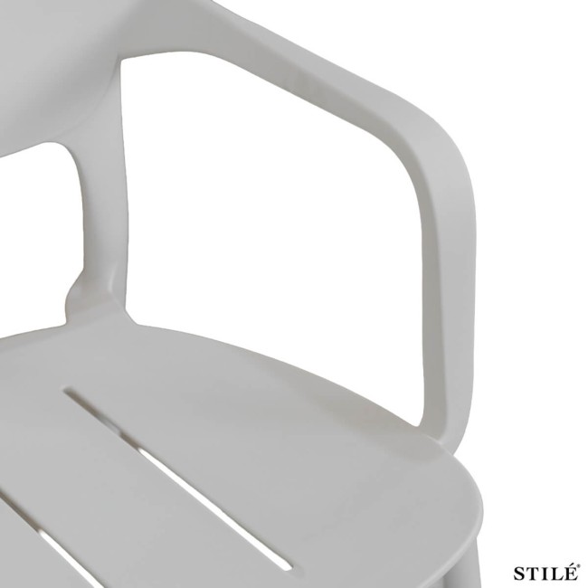 Poltroncina da Giardino in Polipropilene con Braccioli 3 Colori - Milano